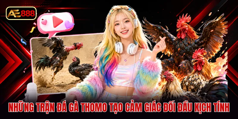 Những trận đá gà thomo tạo cảm giác đối đầu kịch tính